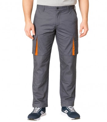 Παντελόνι Εργασίας 507 Γκρί-Πορτοκαλί